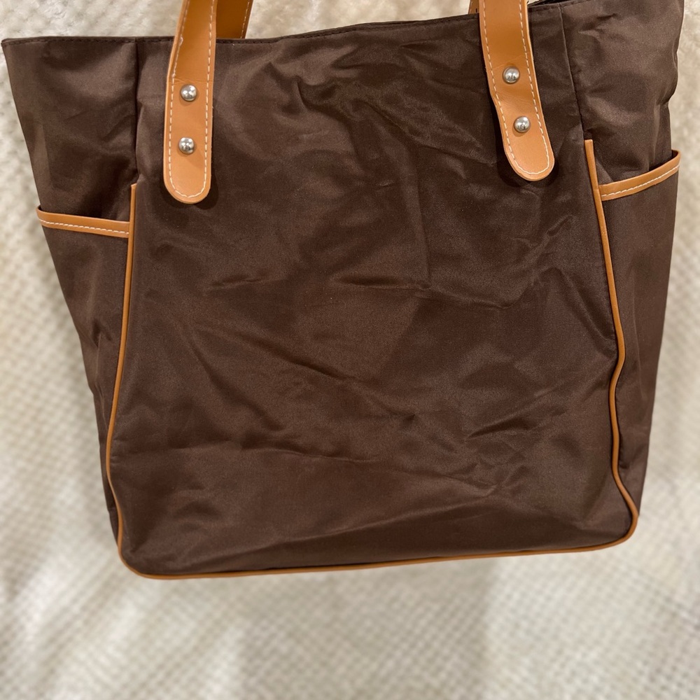 Brown and Tan Tote Bag